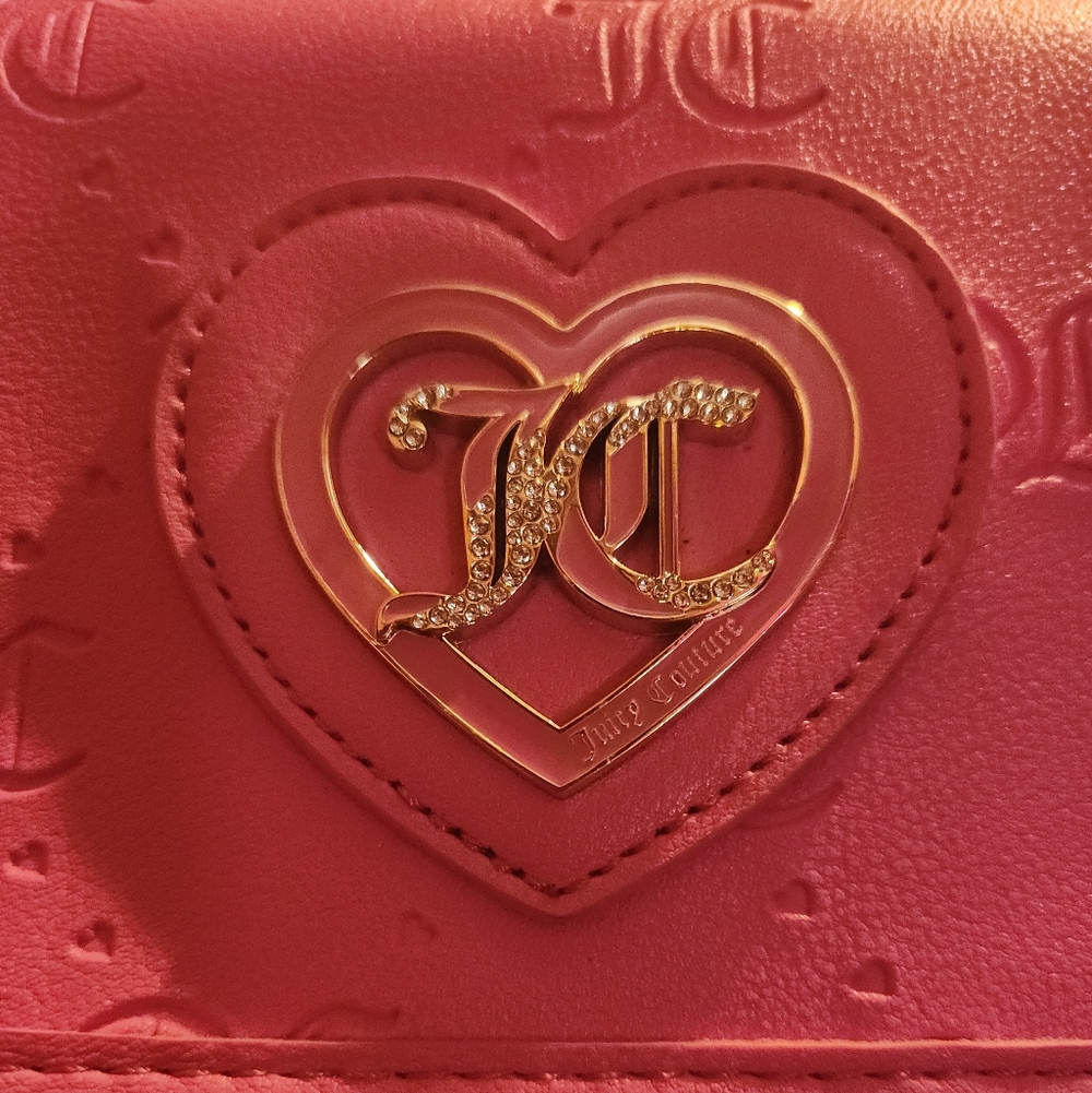 Juicy Couture: "Juicy Pink Only You N Me Flap Crossbody" Purse: Never Used!